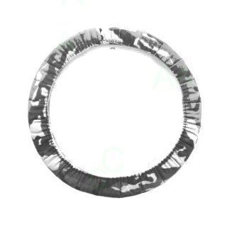 Camouflage Print Steering Wheel Cover   Military White Automotive