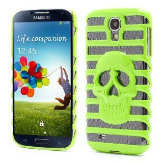 JUJEO Hollow Ladder Skull Plastic Shell for Samsung Galaxy S4g SCH I545 i9500   Non Retail Packaging   Green Cell Phones & Accessories