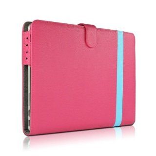 KLOUD City  Aviator series Leather case cover (hot pink & light blue / PU) for Apple new Macbook Pro 13.3 with Retina Screen Version A1425 and A1502 Computers & Accessories