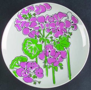 Sigma Everlasting Salad Plate, Fine China Dinnerware   Pink & Blue Flowers,Blue