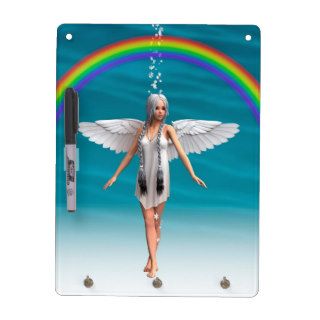 White Angel under the Rainbow Dry Erase Board