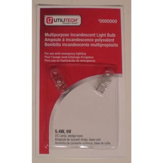 Utilitech Clear Incandescent Plug In Exit Light