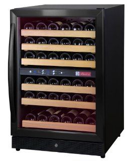Allavino MWR 542 BR 51 Bottle Dual Zone Wine Cellar Refrigerator   Black Door Appliances