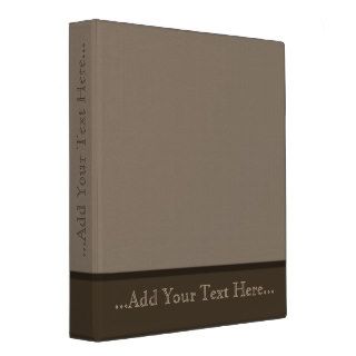 Classy Faux Tooled Leather Cocoa Brown 1" Vinyl Binder