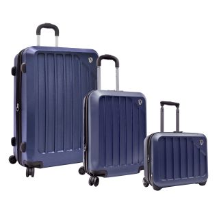 Travelers Choice Glacier 3 piece Hardside Spinner Luggage Set