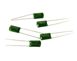 IKN Polyester Film Capacitors Radial 2A223J 100VDC 22NF Pack of 50pcs Musical Instruments