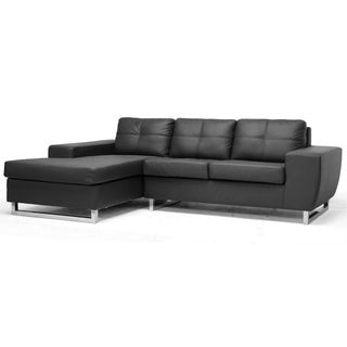 Corbin Black Modern Sectional Sofa