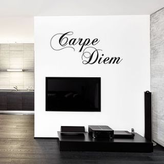 'carpe diem' wall sticker by oakdene designs