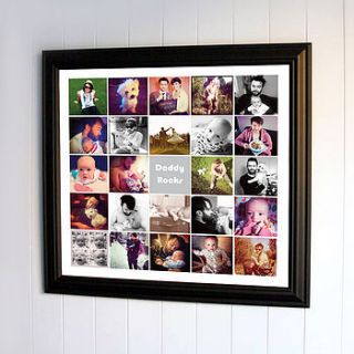 photo montage print for dads by amanda hancocks