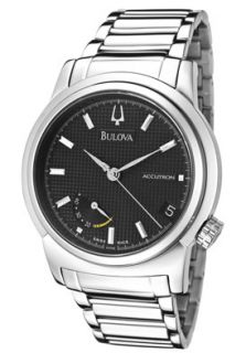 Accutron by Bulova 63F84  Watches,Mens Classic Automatic Mechanical Black Textured Dial Stainless Steel, Casual Accutron by Bulova Automatic Watches