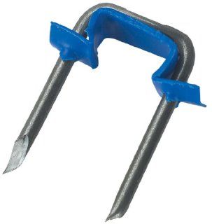 Gardner Bender MSI 550 Insulated Staple, 1/2 Inch, Secures 14/2 & 12/2 cable, (500 pk), Blue   Electrical Cable Staples  