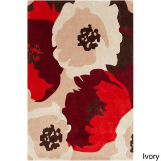 Hand tufted Spring Contemporary Floral Rug (2 X 3)