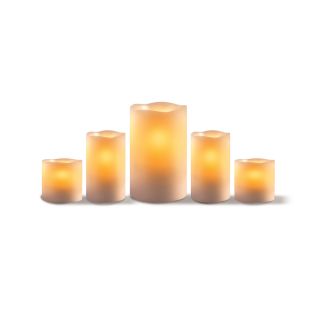 Sarah Peyton 5 piece Led Candle Set With Timer