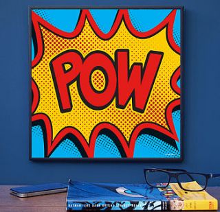 'pow' pop art print by coconutgrass