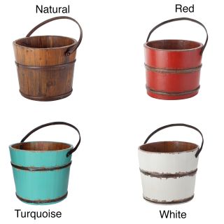 Wooden Round Wash Bucket