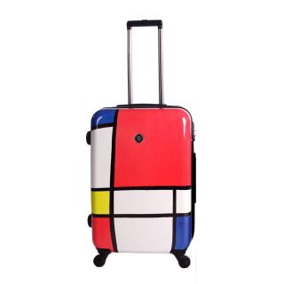 Neocover Primary Color Block 24 inch Medium Hardside Spinner Upright Suitcase