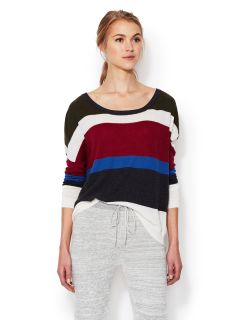 Striped Dolman Sleeve Sweater by Shae
