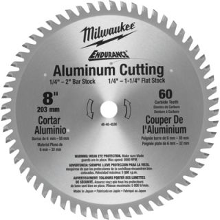 Milwaukee Aluminum Circular Saw Blade — 8in., 60T, Model# 48-40-4540