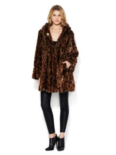 Reversible Faux Leopard Fur Coat by Les Copains