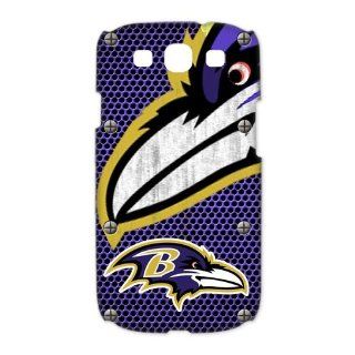NFL Baltimore Galaxy S3 Case Top Designer Baltimore Ravens Logo Slim Styles White Hard Case Cover For Samsung Galaxy S3 I9300/I9308/I939 Cell Phones & Accessories