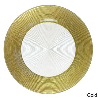 Circus Gold/ Silver Border 12.5 inch Charger