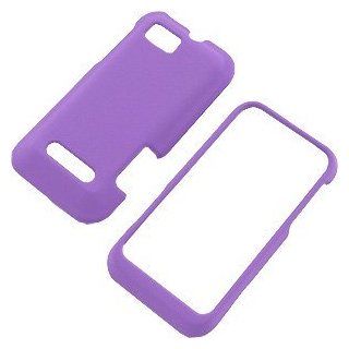 Purple Rubberized Protector Case for Motorola DEFY XT XT556 Cell Phones & Accessories