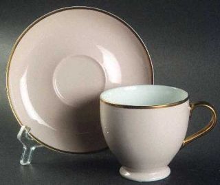 Ralph Lauren HamptonS Tea Peach Footed Cup & Saucer Set, Fine China Dinnerware