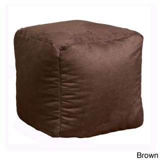 Christopher Knight Home Christopher Knight Home Whitney Faux Suede Bean Bag Cube Ottoman Brown Size Large