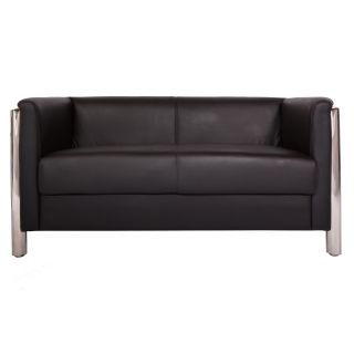 Lonia Black Genuine Leather Sofa