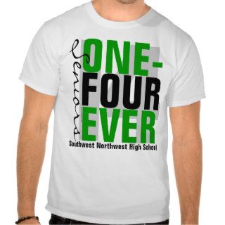 One Four Forever Class of 2014 Green Graduation Tee Shirt