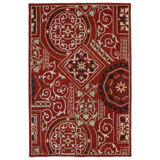 Felicity Red Hand Tufted Wool Rug (50 X 76)