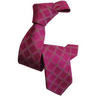 Dmitry Boys Pink Patterned 100 percent Italian Silk Woven Tie