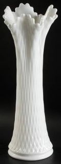 Westmoreland English Hobnail Milk Glass (Round/Hex) Small Swung Vase   Stem #555