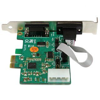 StarTech 2 Port Industrial PCI Express (PCIe) RS232 Serial Card with Power Output and ESD Protection (PEX2S553S) Computers & Accessories