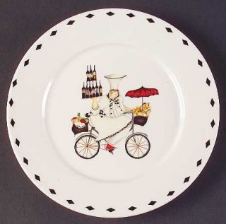 Oneida Chefs To Go Salad/Dessert Plate, Fine China Dinnerware   Jennifer Garant,