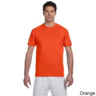 Champion Champion Mens Tagless Crew Neck T shirt Orange Size XXL