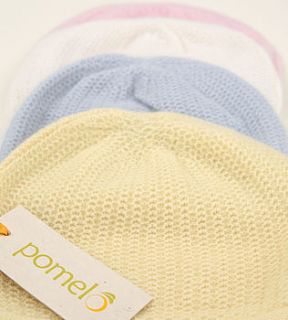 vintage knit cashmere baby hat by pomelo baby