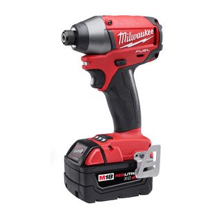 Milwaukee M18 Fuel 18 volt Brushless Lithium ion 1/4 inch Hex Impact Driver Xc Battery Kit
