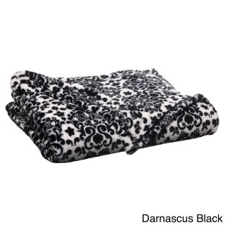 Damascus Luxury Plush Printed Throw