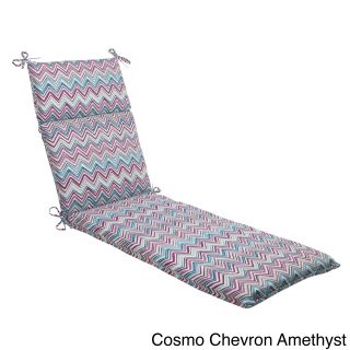 Pillow Perfect Cosmo Chevron Outdoor Chaise Lounge Cushion