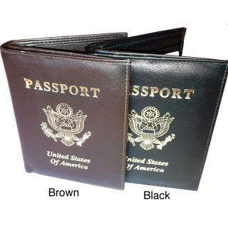 Kozmic Leather Golden Embossed Passport Cover
