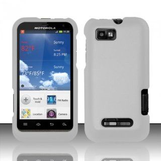 For Motorola Defy XT XT556 / XT557 (StraightTalk/US Cellular) Rubberized Cover   White Cell Phones & Accessories