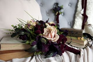 darcey silk flower bridal bouquet by birdsong & blooms