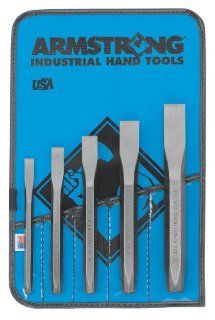 Armstrong 70 560 Tool Steel Cold Chisel Set, 5 Piece   Metalwork Chisels  
