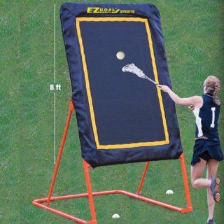EZGoal Lacrosse Folding and Tilting Rebounder, 8 Feet, Orange  Sports & Outdoors