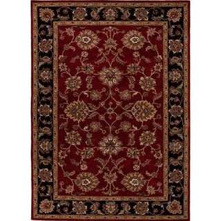 Hand tufted Traditional Oriental Pattern Red/ Orange Rug (2 X 3)