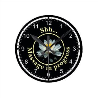 Lotus Flower / Water Lily Round Clock