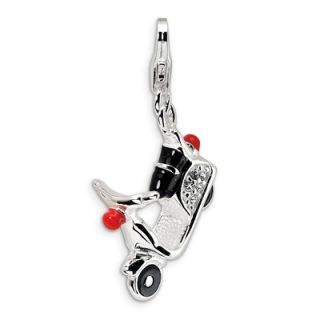 Amore La Vita™ Moped Charm with Swarovski® Crystals in Sterling