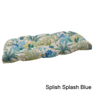 Pillow Perfect Splish Splash Outdoor Wicker Loveseat Cushion