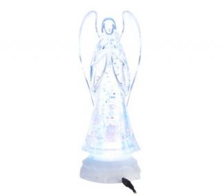 Mr. Christmas Color Morphing Glitter Snow Light Figurine —